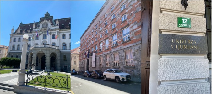 Uniwersytet Lublański i Biblioteka Uniwersytecka. Kliknij, aby powiększyć zdjęcie.
